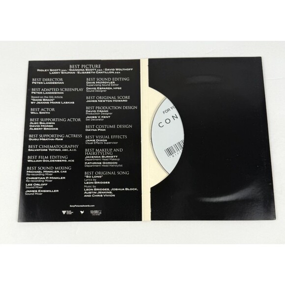 Concussion DVD For Your Consideration FYC 2015 Awards Screener Will Smith - Picture 3 of 4